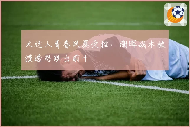 大连人青春风暴受挫,谢晖战术被摸透恐跌出前十